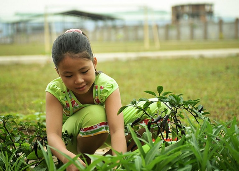 vorwerk engagement maedchen natur sos kinderdorf quy nhon