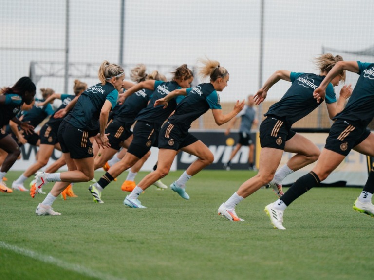 DFB Frauen-Nationalmannschaft , 
German Womens National Team, 
Deutschland, Germany, 
 
HomeGround Herzogenaurach adidas Headquarters, WM-Vorbereitung II, Training 

Herzogenaurach, Deutschland, 03/07/2023

Foto: Sofieke van Bilsen/DFB 